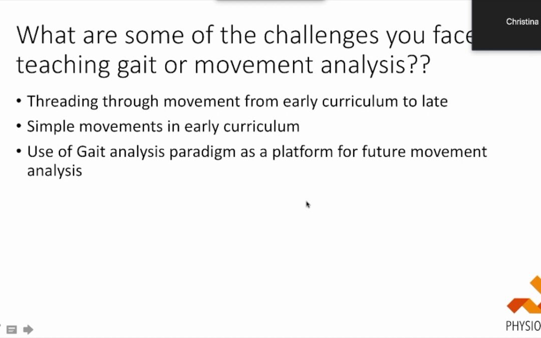 PT/PTA Faculty webinar: Teaching movement with mobile apps- Gait/Neuro/Peds/Ortho