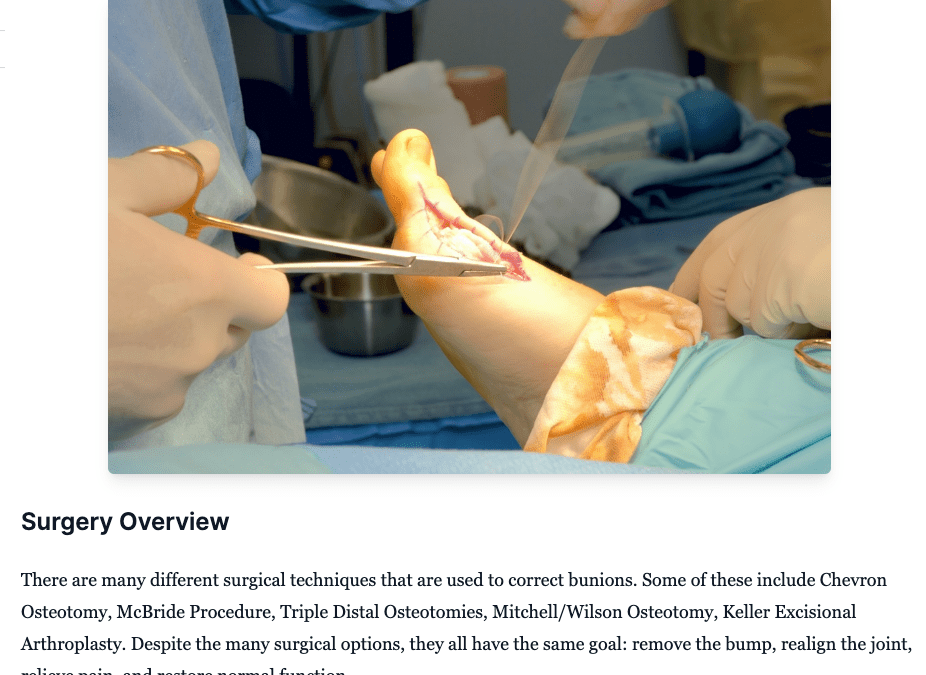 Managing Post-Operative Conditions